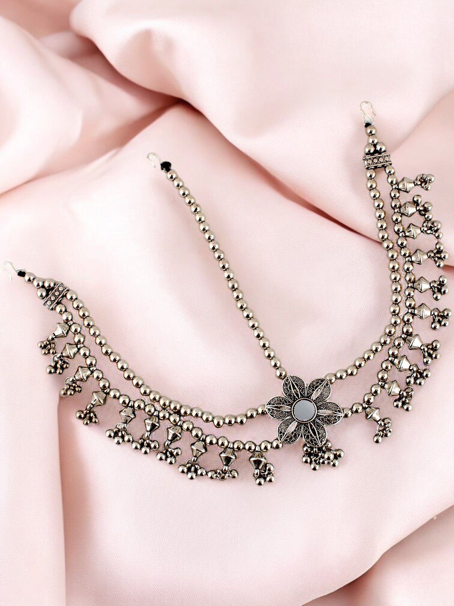 Boho Maang Tikka Navratri Jewellery Mathapatti for Garba, Dandiya Festival