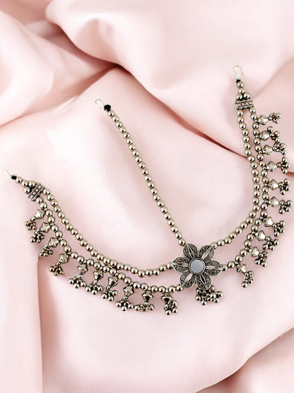 Boho Maang Tikka Navratri Jewellery Mathapatti for Garba, Dandiya Festival