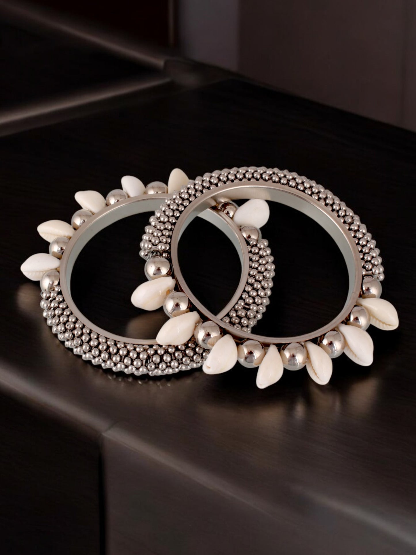 Oxidised Silver Bangles Set for Women & Girls Navratri Garba Dandiya Jewellery