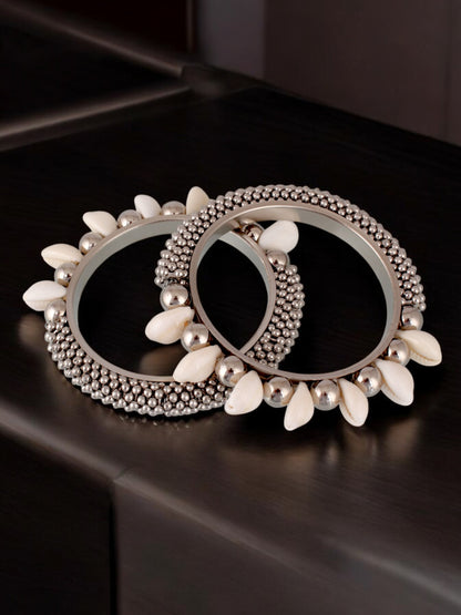 Oxidised Silver Bangles Set for Women & Girls Navratri Garba Dandiya Jewellery