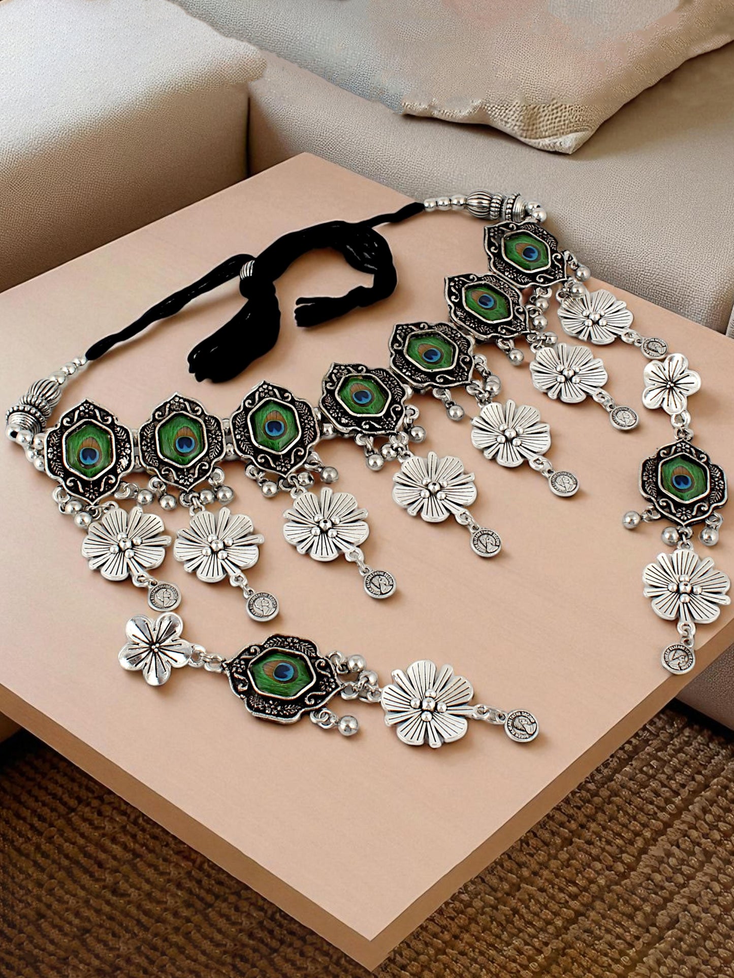 Navratri, Dandiya & Garba Festival Jewellery Necklace with Earrings
