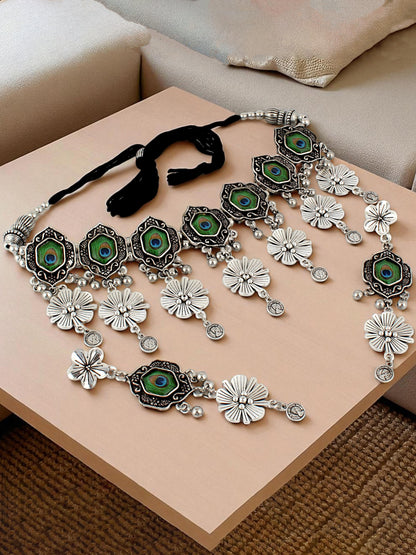 Navratri, Dandiya & Garba Festival Jewellery Necklace with Earrings