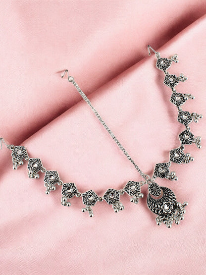 Navratri Jewellery Maang Tikka Boho Mathapatti for Garba, Dandiya Festival