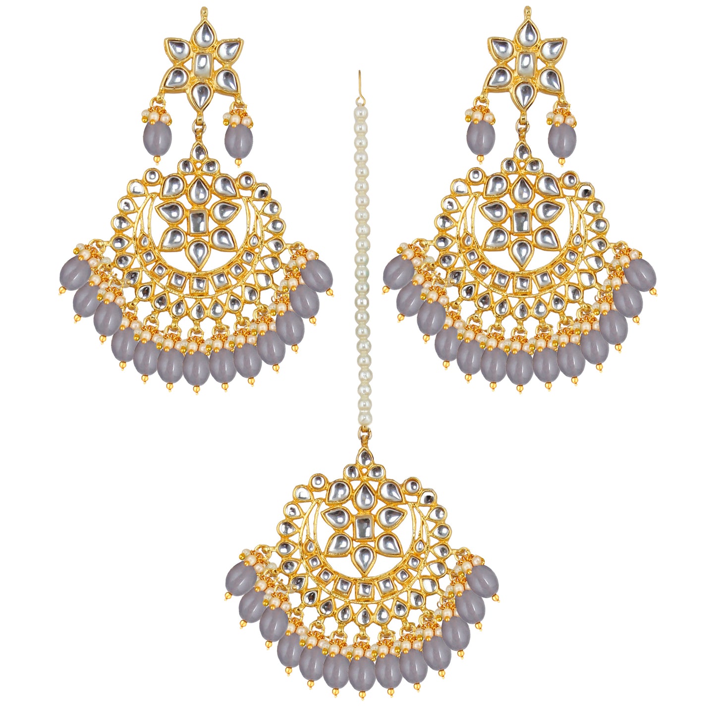 Kundan Choker Bridal Necklace Set For Women & Girls