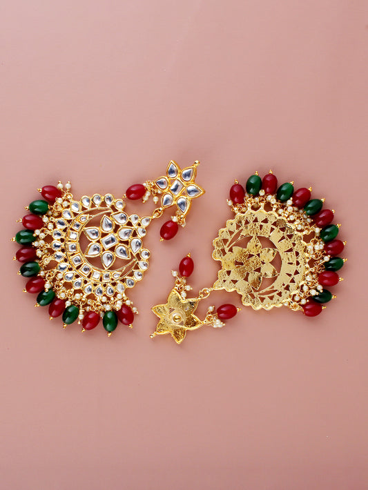 Kundan Choker Bridal Necklace Set For Women & Girls