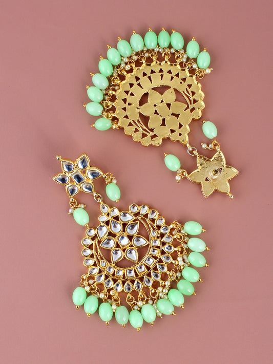 Kundan Choker Bridal Necklace Set For Women & Girls