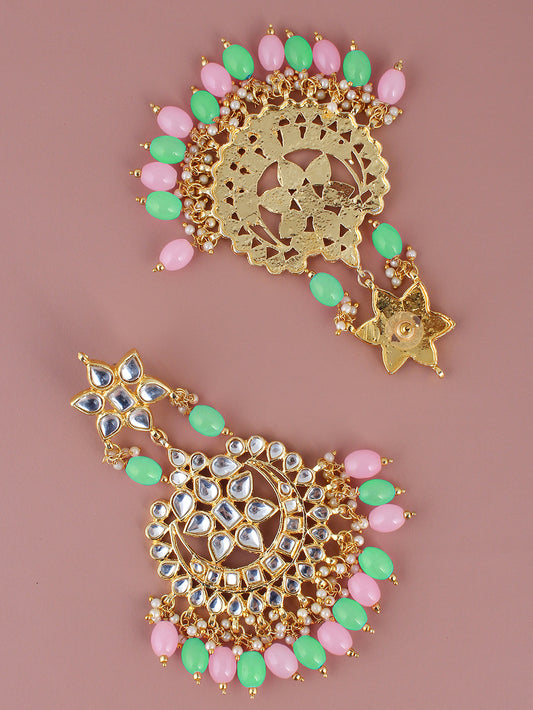 Kundan Choker Bridal Necklace Set For Women & Girls