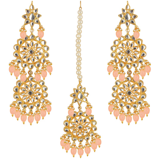 Kundan Choker Bridal Necklace Set For Women & Girls