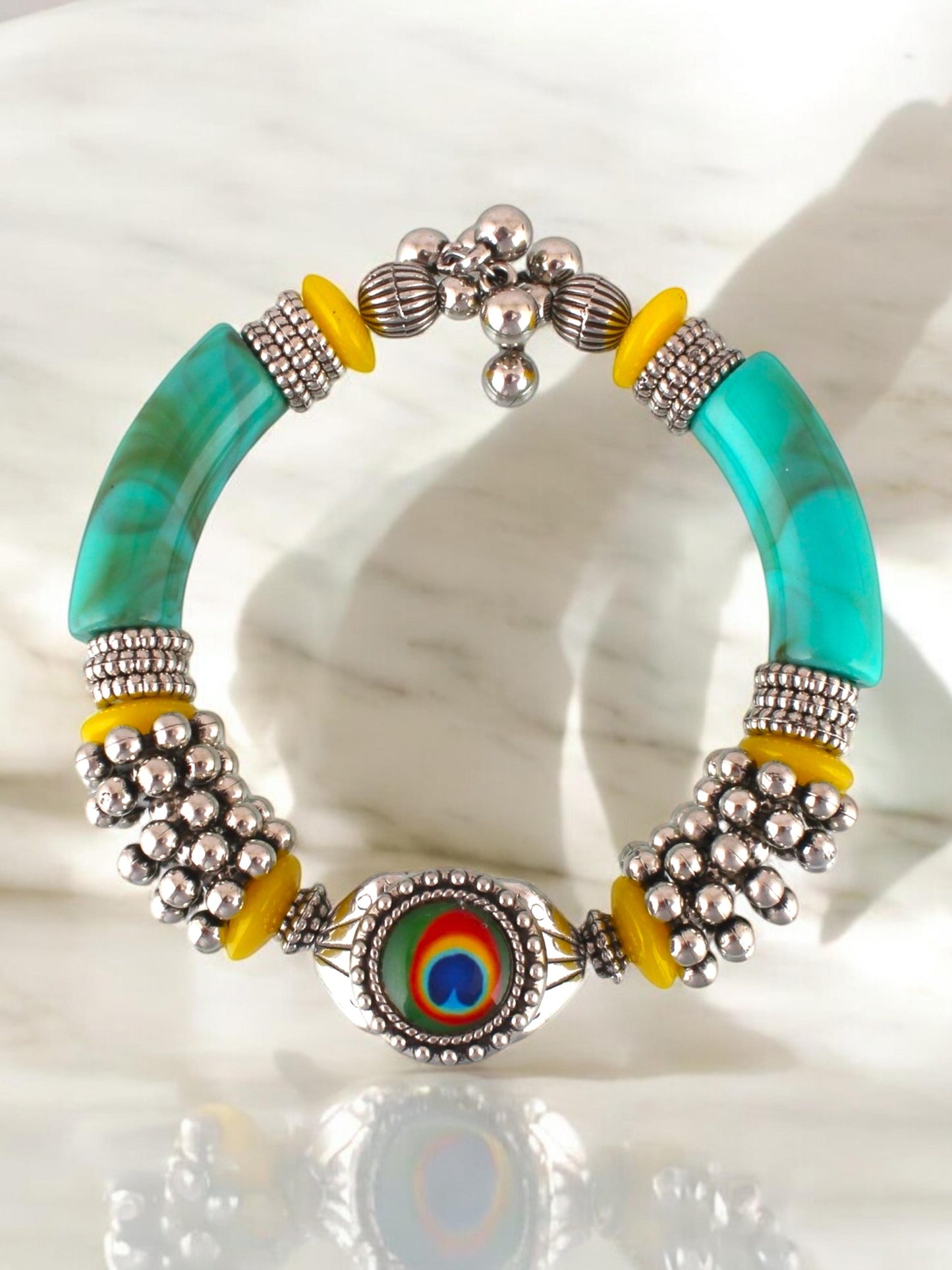 Navratri and Garba Jewellery Boho Bracelet for Women & Girls