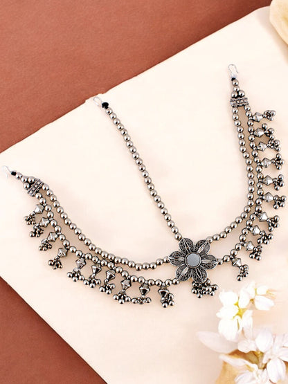 Boho Maang Tikka Navratri Jewellery Mathapatti for Garba, Dandiya Festival