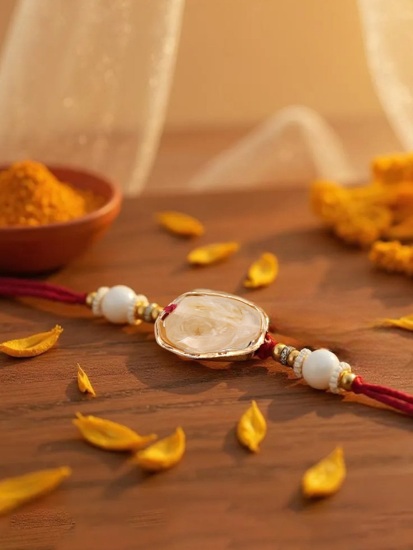 Lucky Jewellery Designer Gold Plated Semi Precious Stone Rakhi - Rakshabandhan Rakhee Bracelet for Brother/Bhaiya/Bhai/Bhabhi - Pack of 2 (240-CHR1-1244-2)