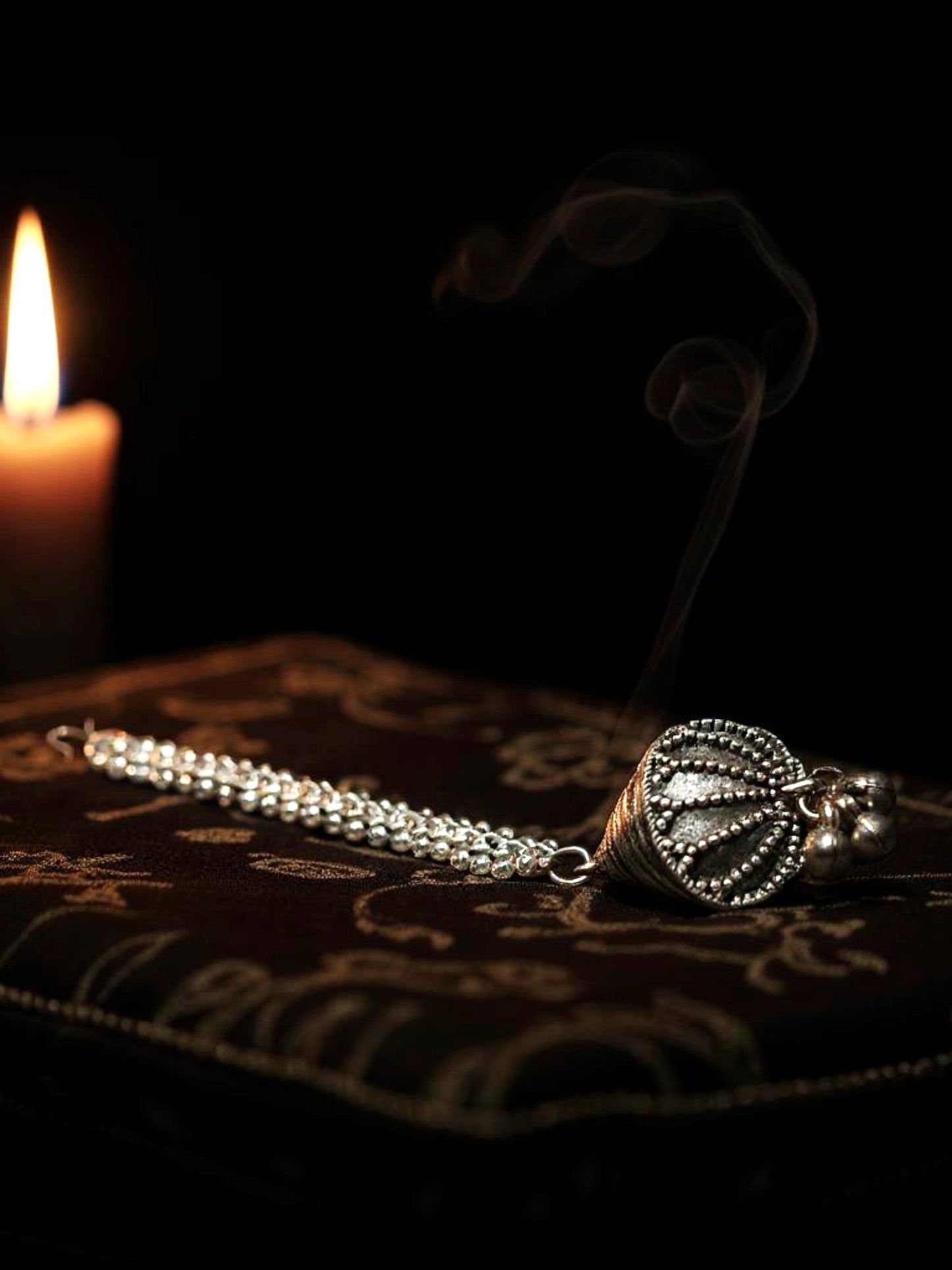 Navratri Jewellery Boho Maangtika Borla Style Tikka for Garba & Dandiya