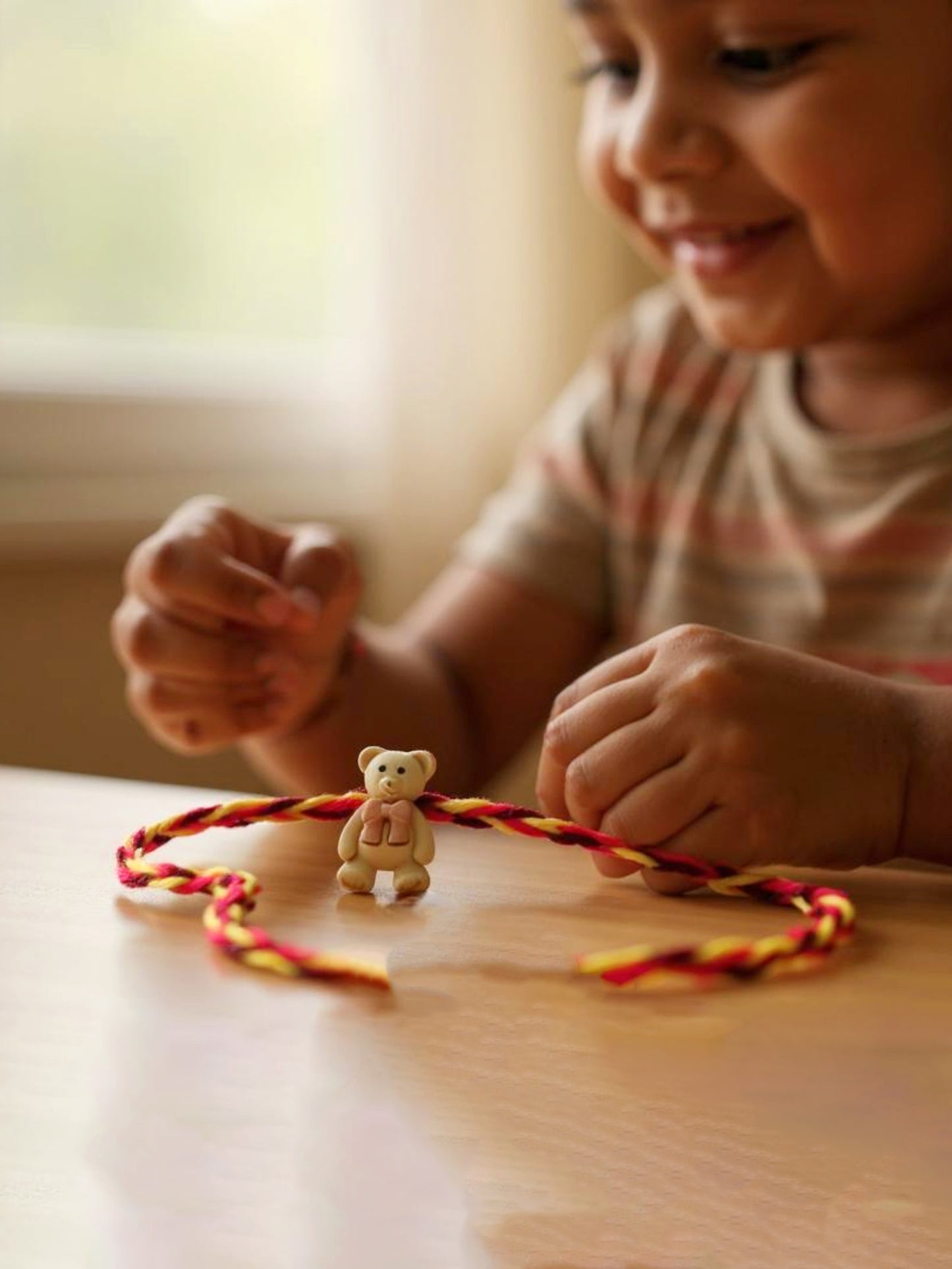 Lucky Jewellery Designer Teddy Bear Rakhi - Rakshabandhan Plastic Rakhee Bracelet for Brother/Bhaiya/Bhai/Bhabhi & Kids - Pack of 2 (80-CHR1-1948-2)