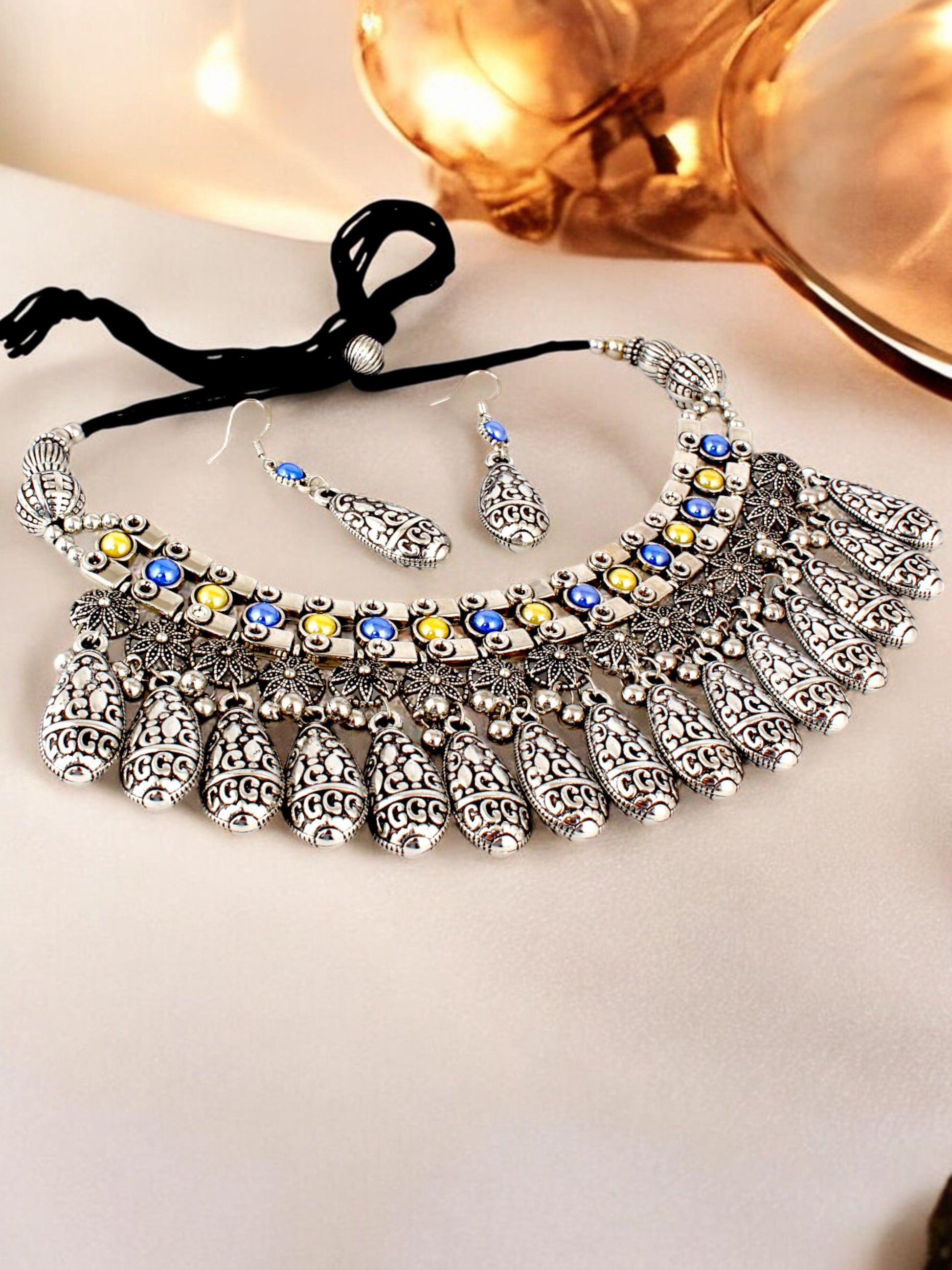 LUCKY JEWELLERY Navratri Garba Jewelry Set for Women Girls