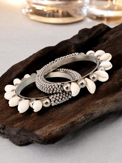 Oxidised Silver Bangles Set for Women & Girls Navratri Garba Dandiya Jewellery