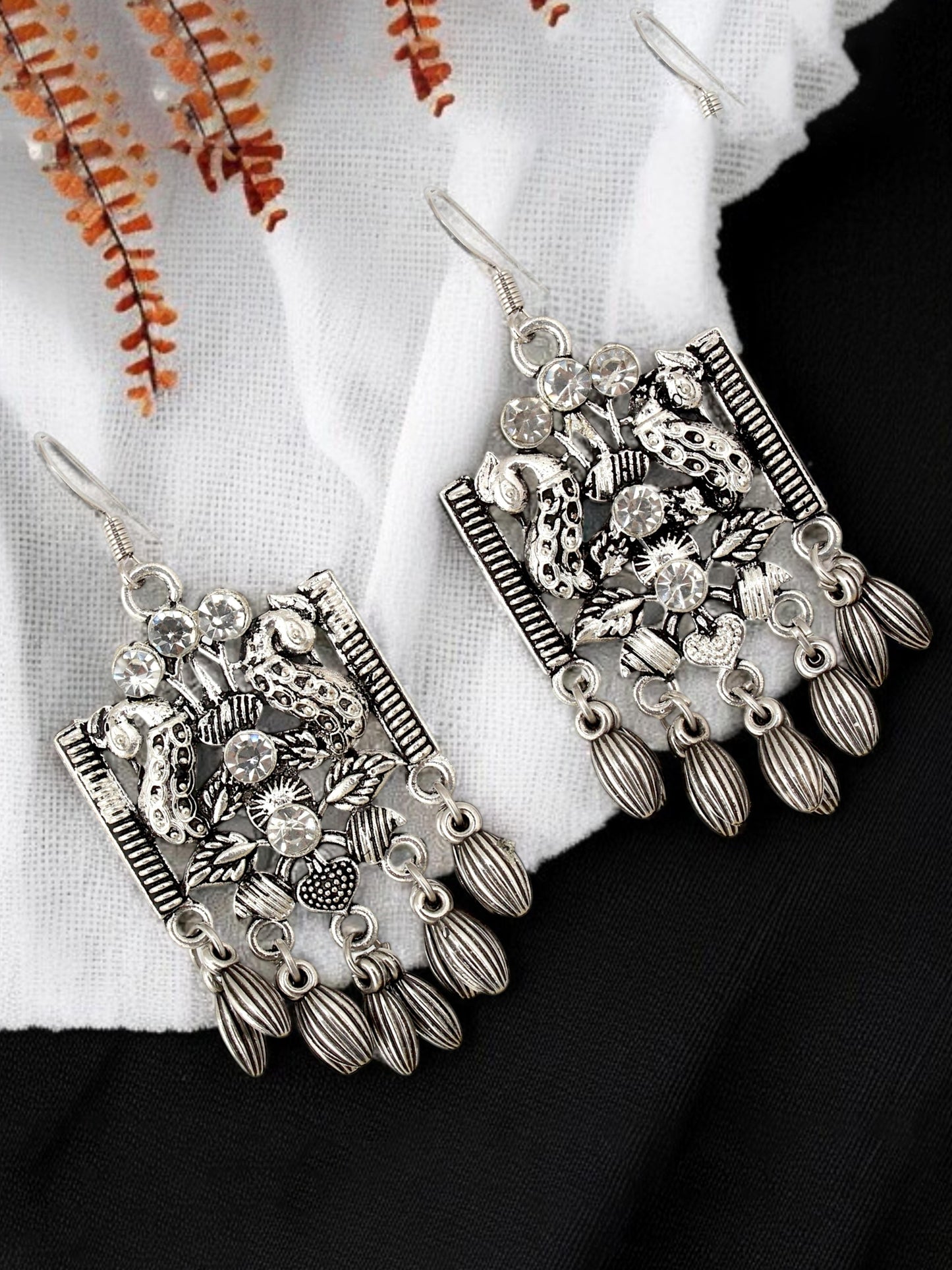 Navratri, Dandiya Garba Festival Jewellery Beads Choker Necklace with Earring