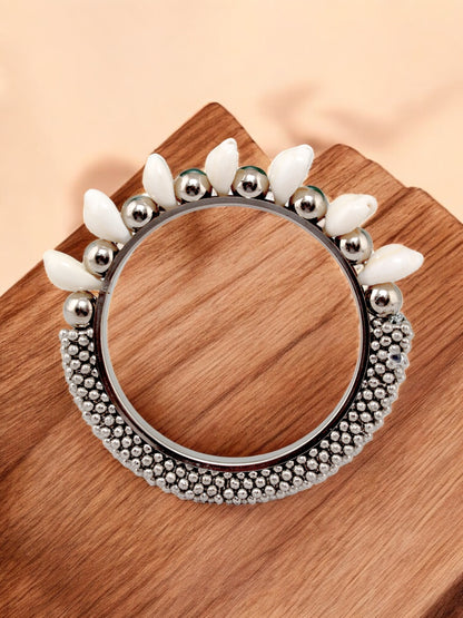 Oxidised Silver Bangles Set for Women & Girls Navratri Garba Dandiya Jewellery