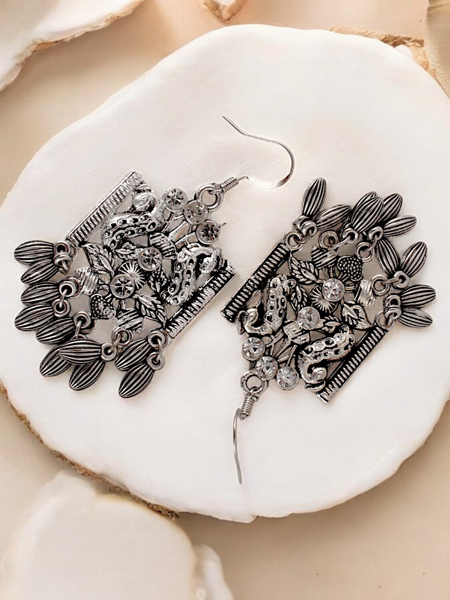 Navratri, Dandiya Garba Festival Jewellery Beads Choker Necklace with Earring