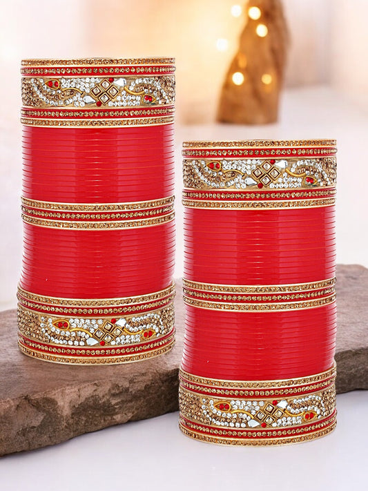 Designer Bridal Punjabi Chuda For Women