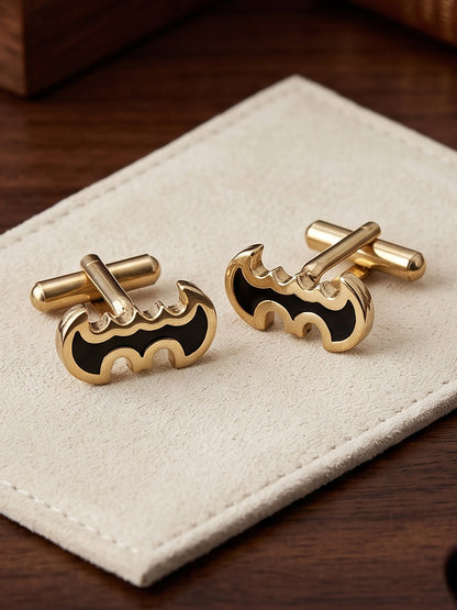 Lucky Jewellery Unique Men Jewelry Gold Plated Sleeve Button Formal Cuff Button Wedding Shirt Button, Suit, Blazer Cufflinks Pair Gift Set for Men (330-M4C54-A5521)