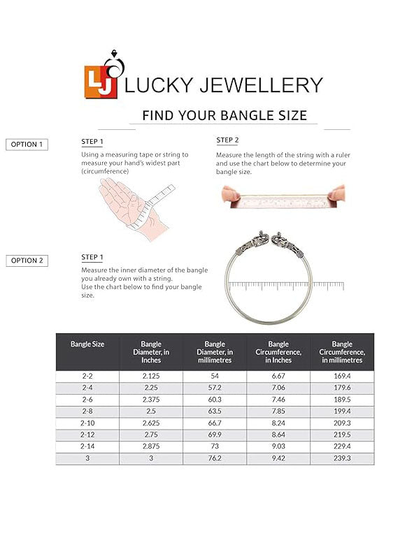 18k Gold-Plated Bangle Set for Boys & Men | Party & Daily Wear Men's Jewelry